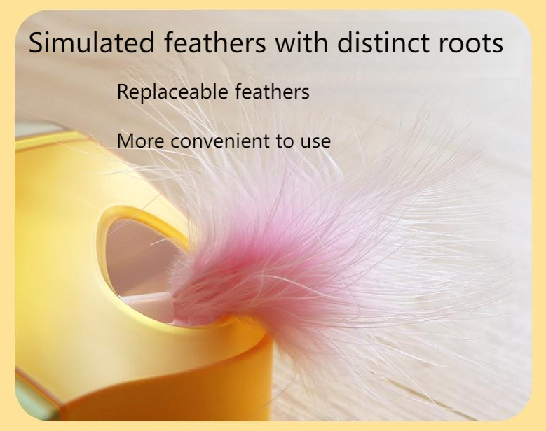 TANU Cat smart cat teaser touch induction electric self-hilarious feather cat teaser cat toy