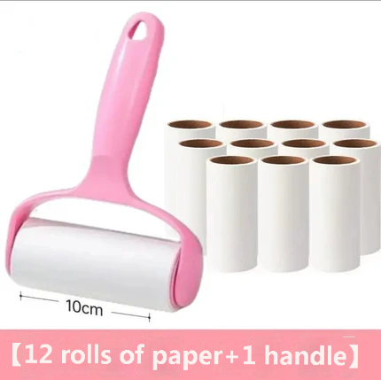 Roller type sticky paper roller brush hair suction tube roller shovel shit officer roller felt replacement paper strong hair sticking device