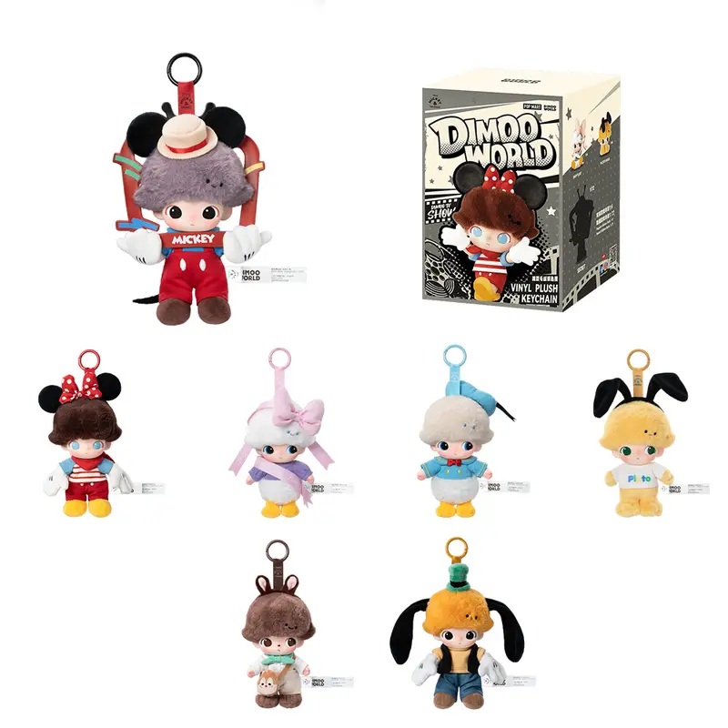 DIMOO WORLD × DISNEY Series-Vinyl Plush Keychain Blind Box
