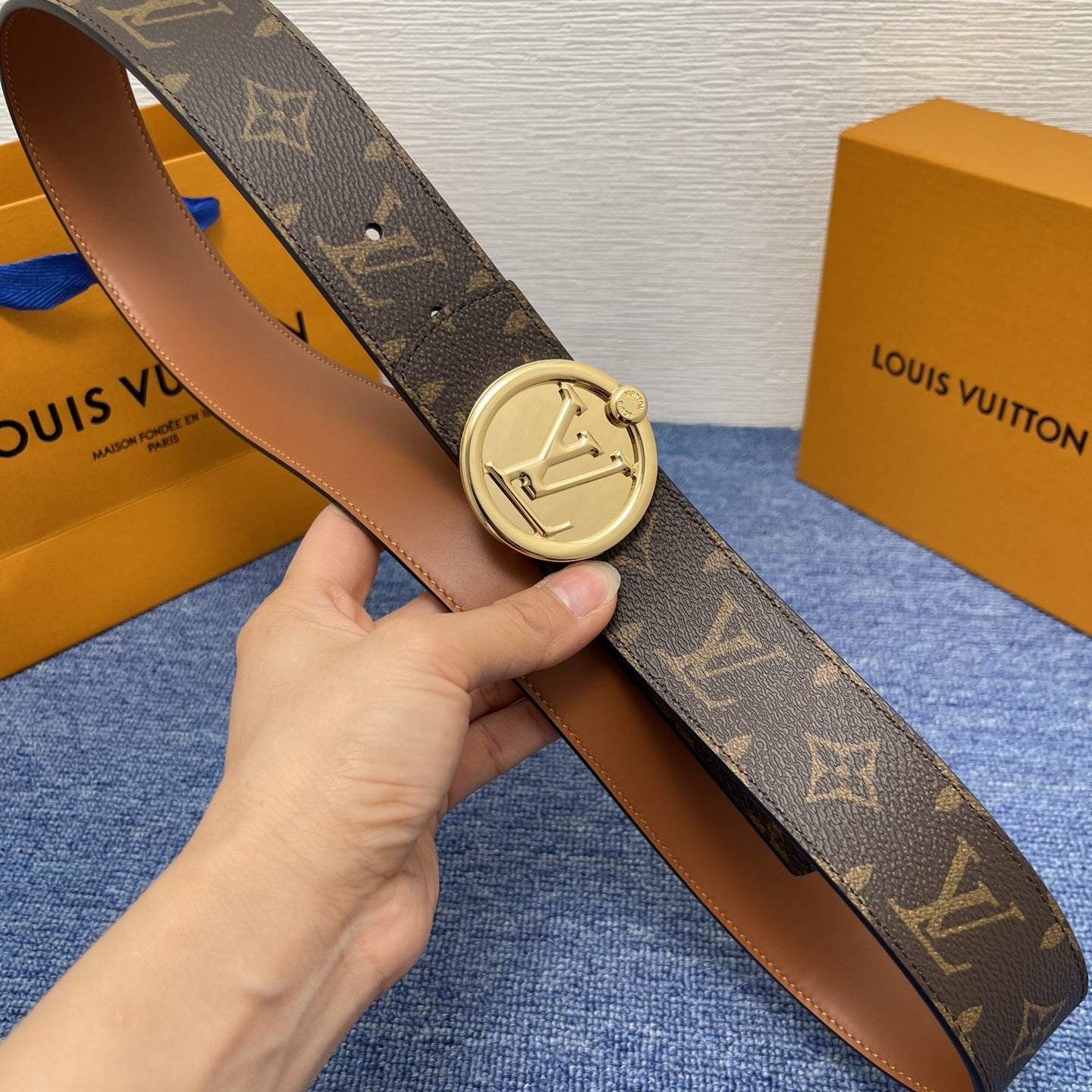 Prada leather belt
