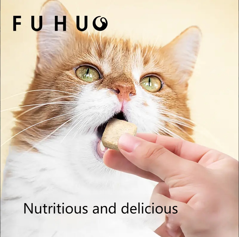 FUHUO G12 Fresh Freeze-dried Teething Sticks for Healthy Teeth and Hair Removal Cat Grass Flakes Small Nutritional Snacks for Dogs and Cats