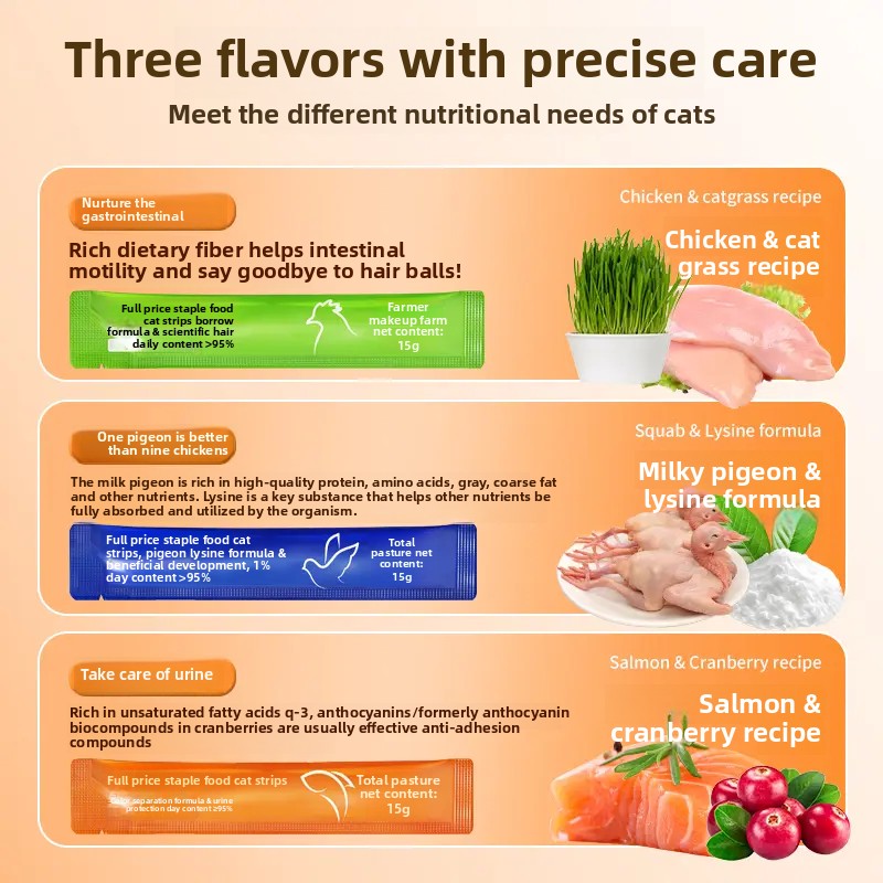 Main food cat food chicken fish meat moisturizing wet food soft canned food young cat interactive-Make In China
