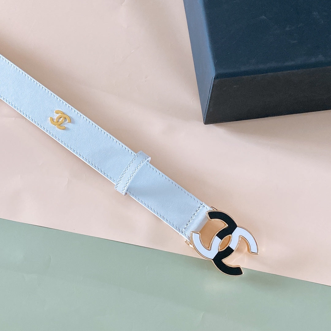 Chanel leather belt