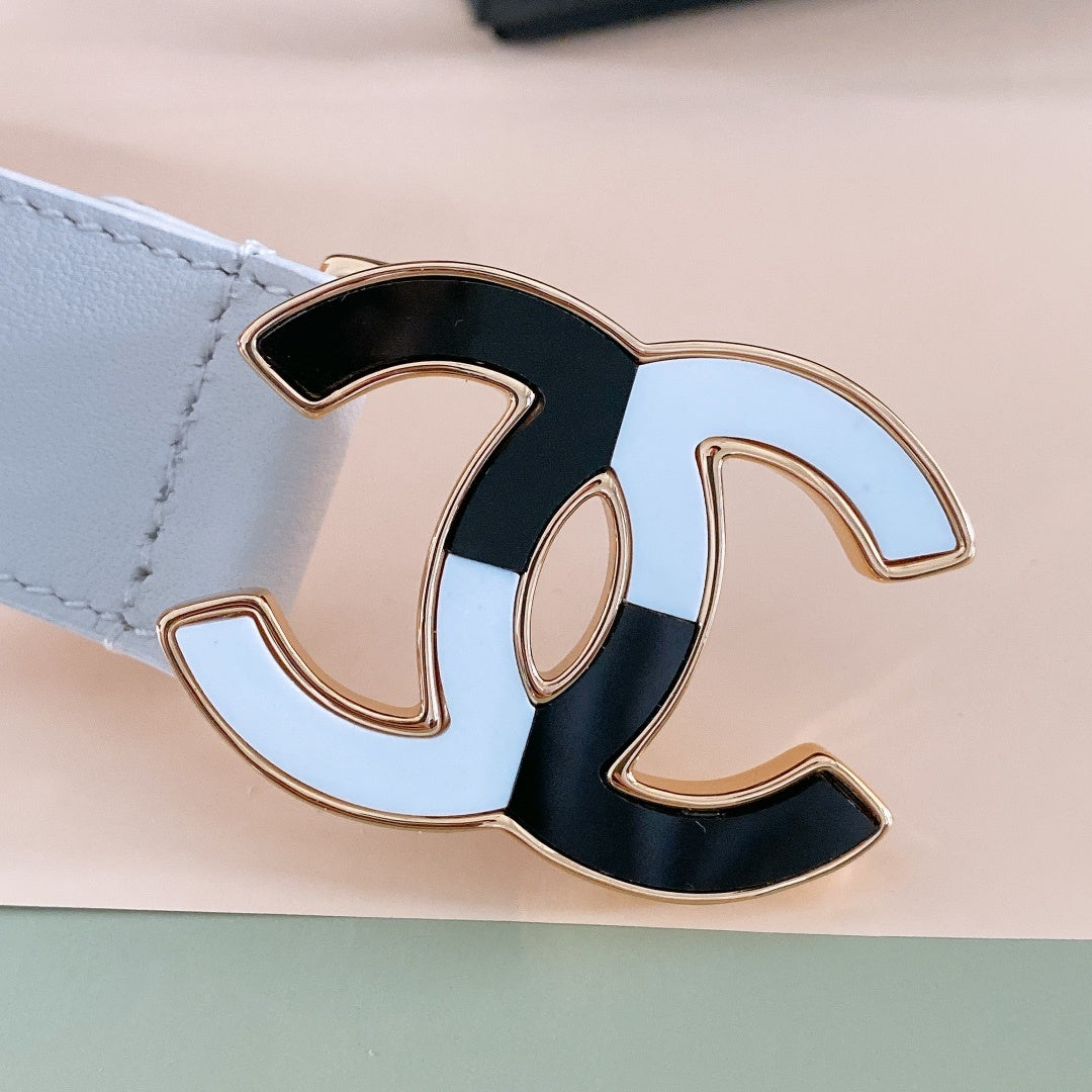 Chanel leather belt