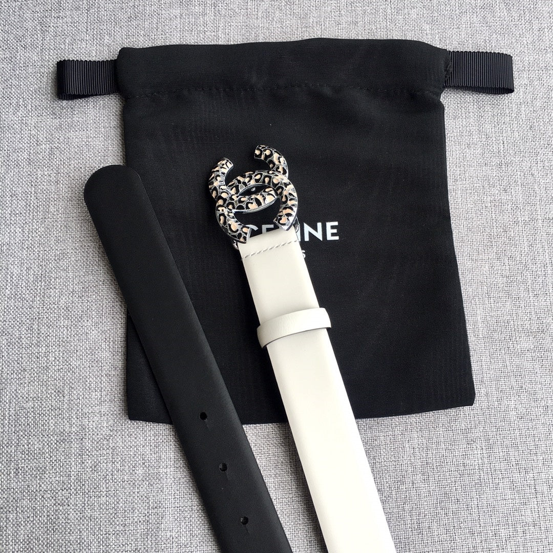 Chanel leather belt