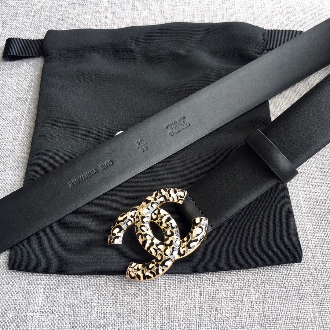 Chanel leather belt