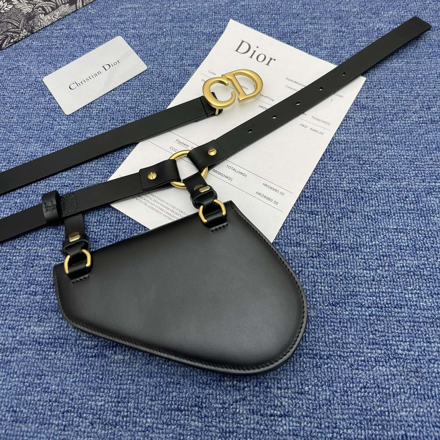 DIOR Dior leather belt