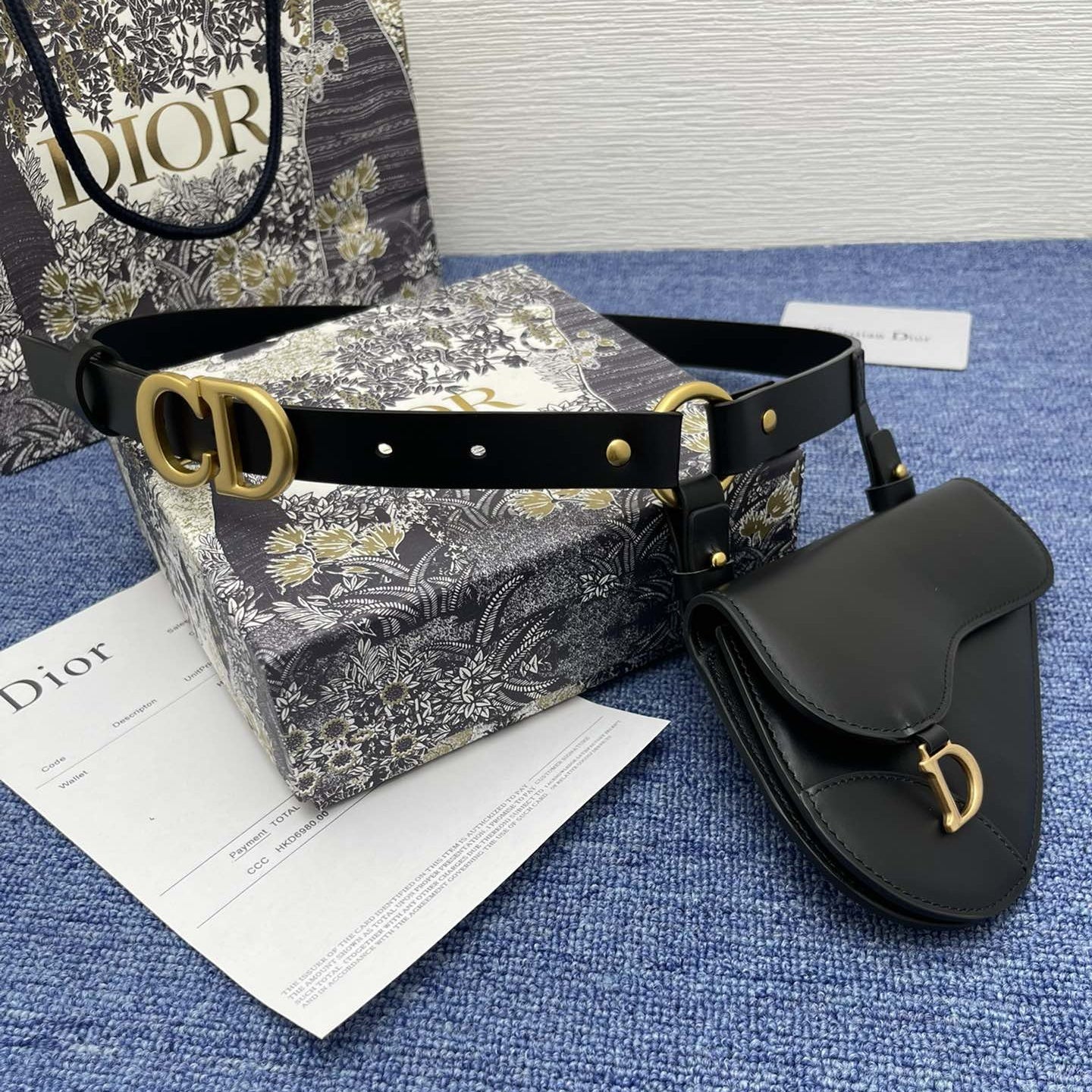 DIOR Dior leather belt