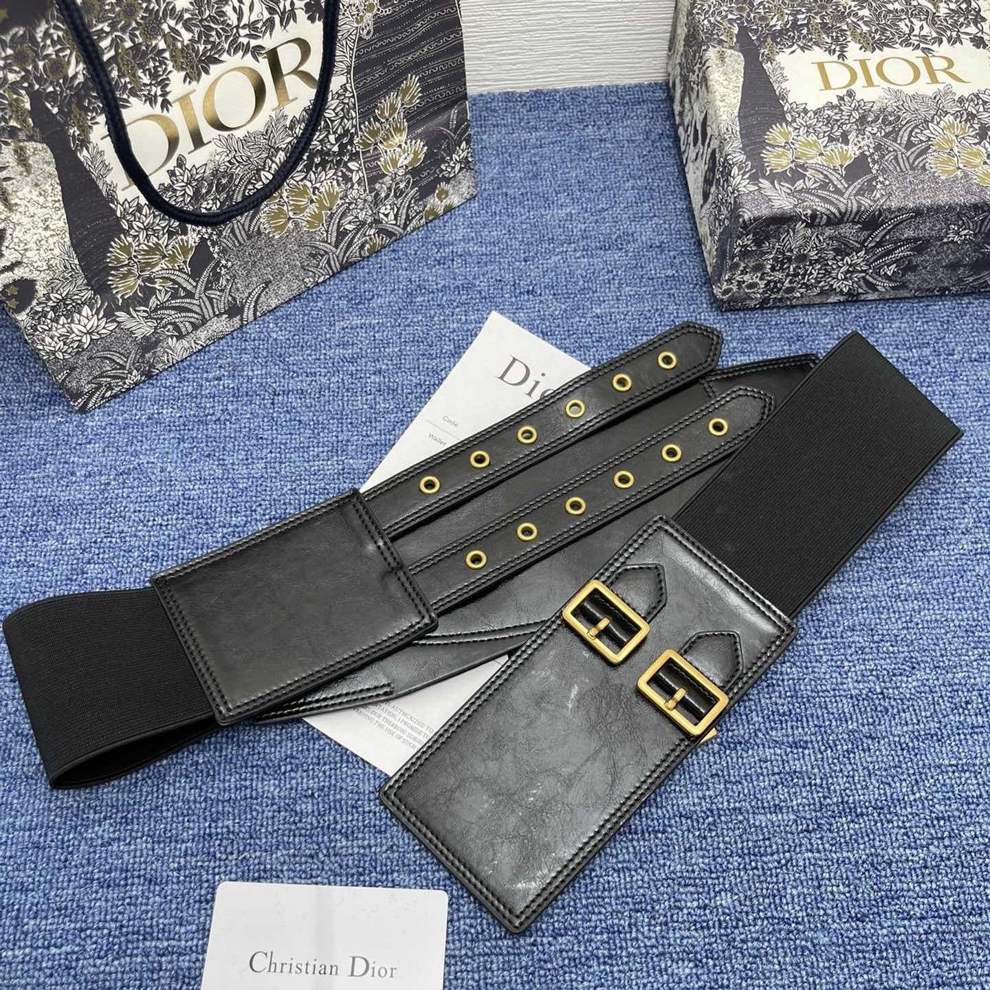 Dior leather belt
