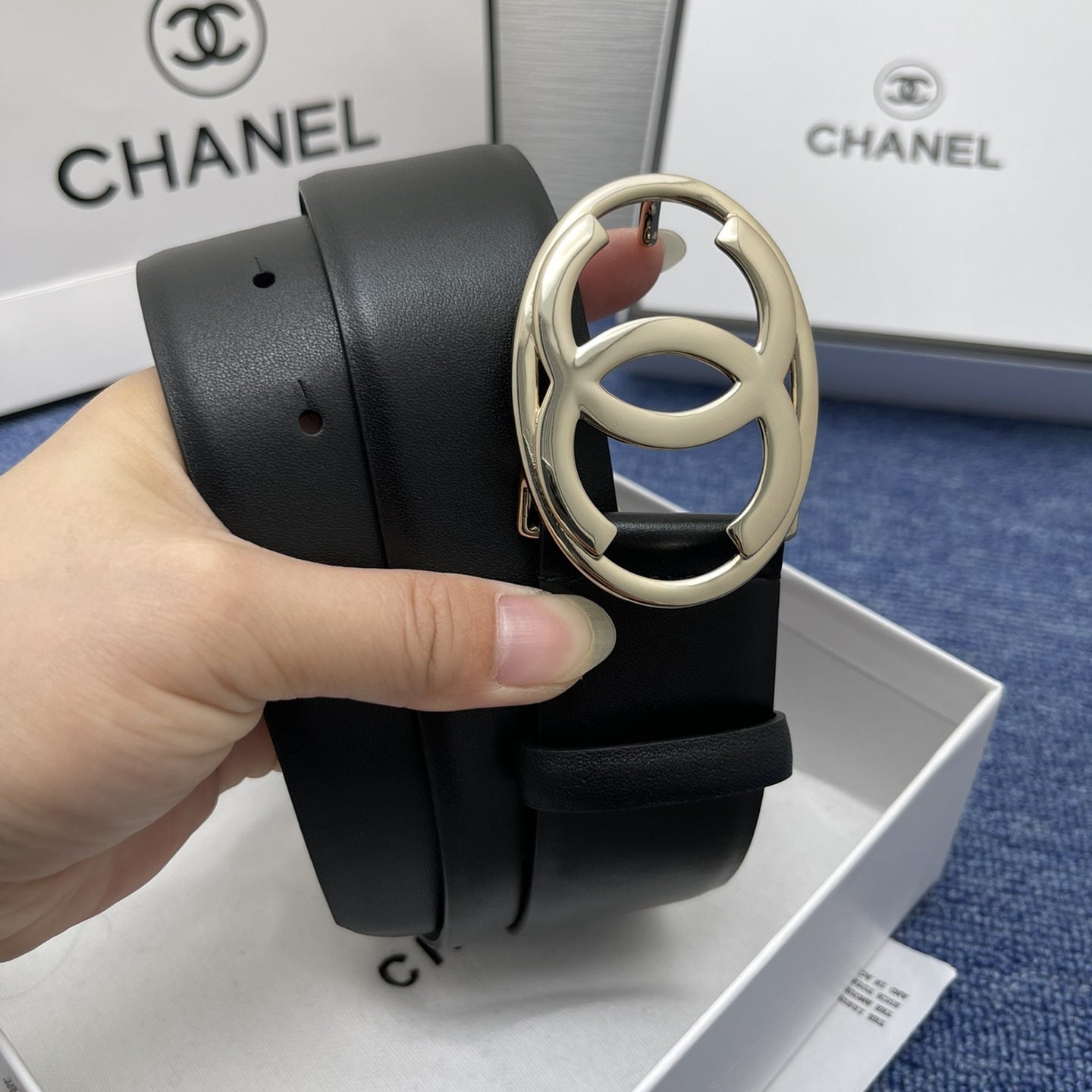 CHANEL Leather Belt