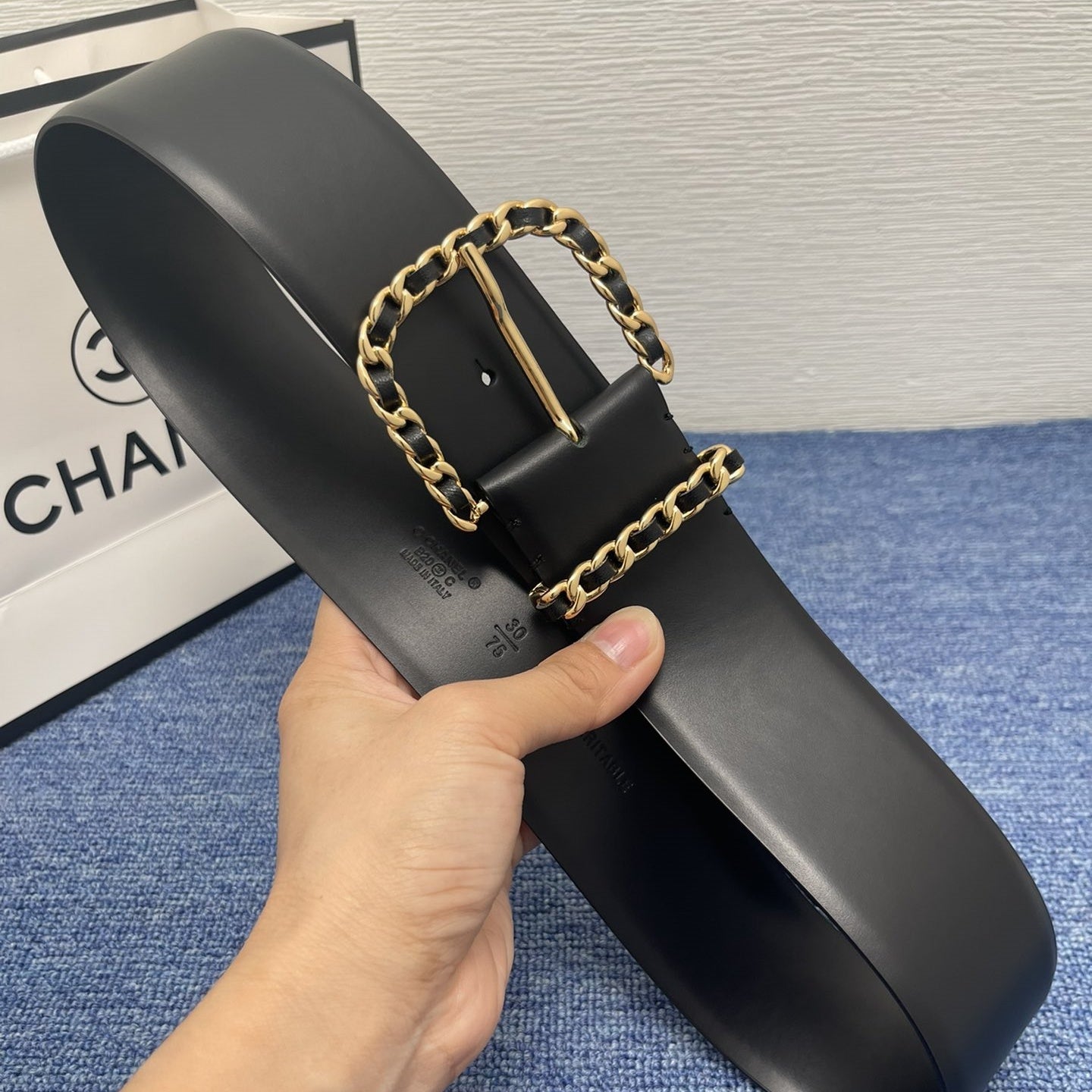 CHANEL Leather Belt