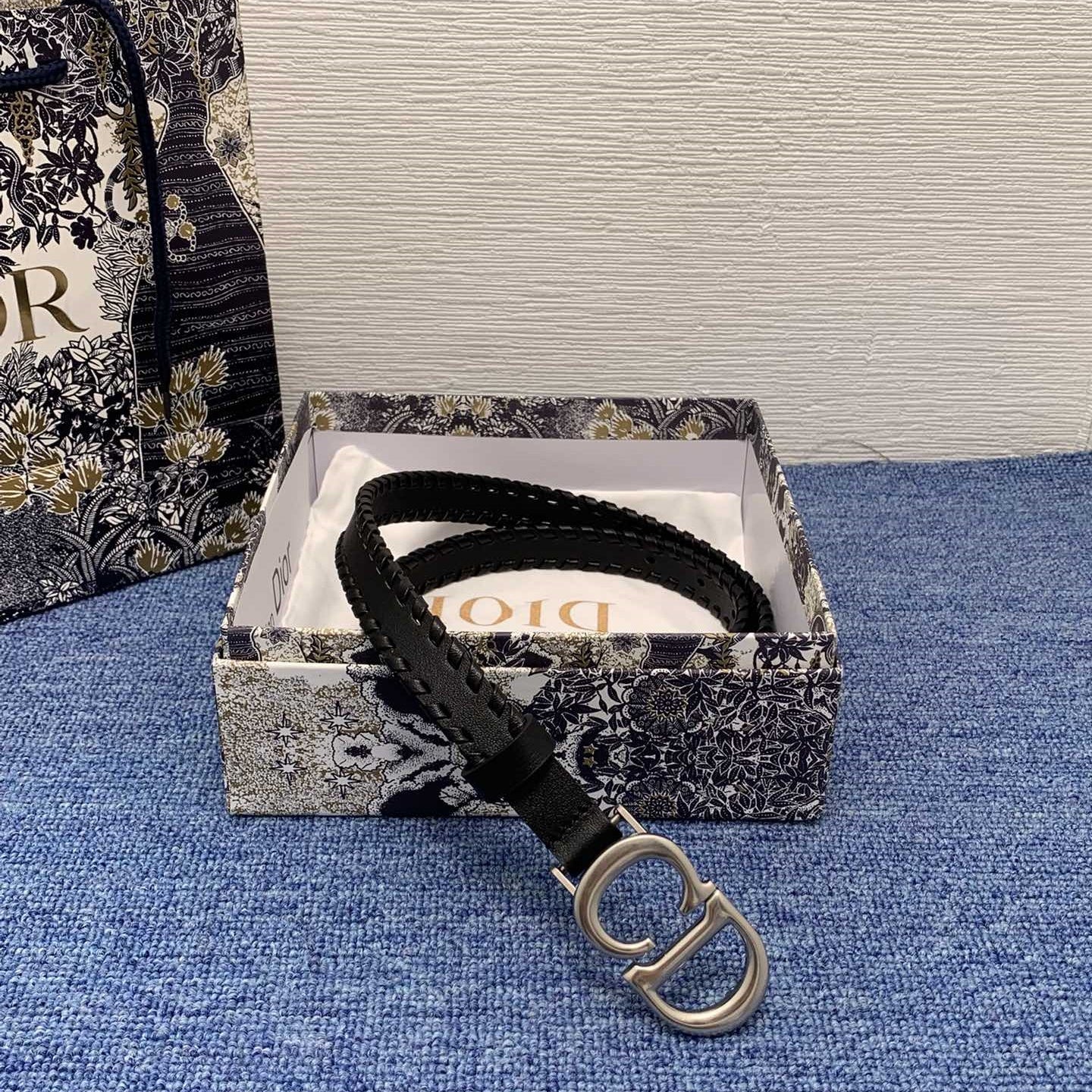 Dior leather belt