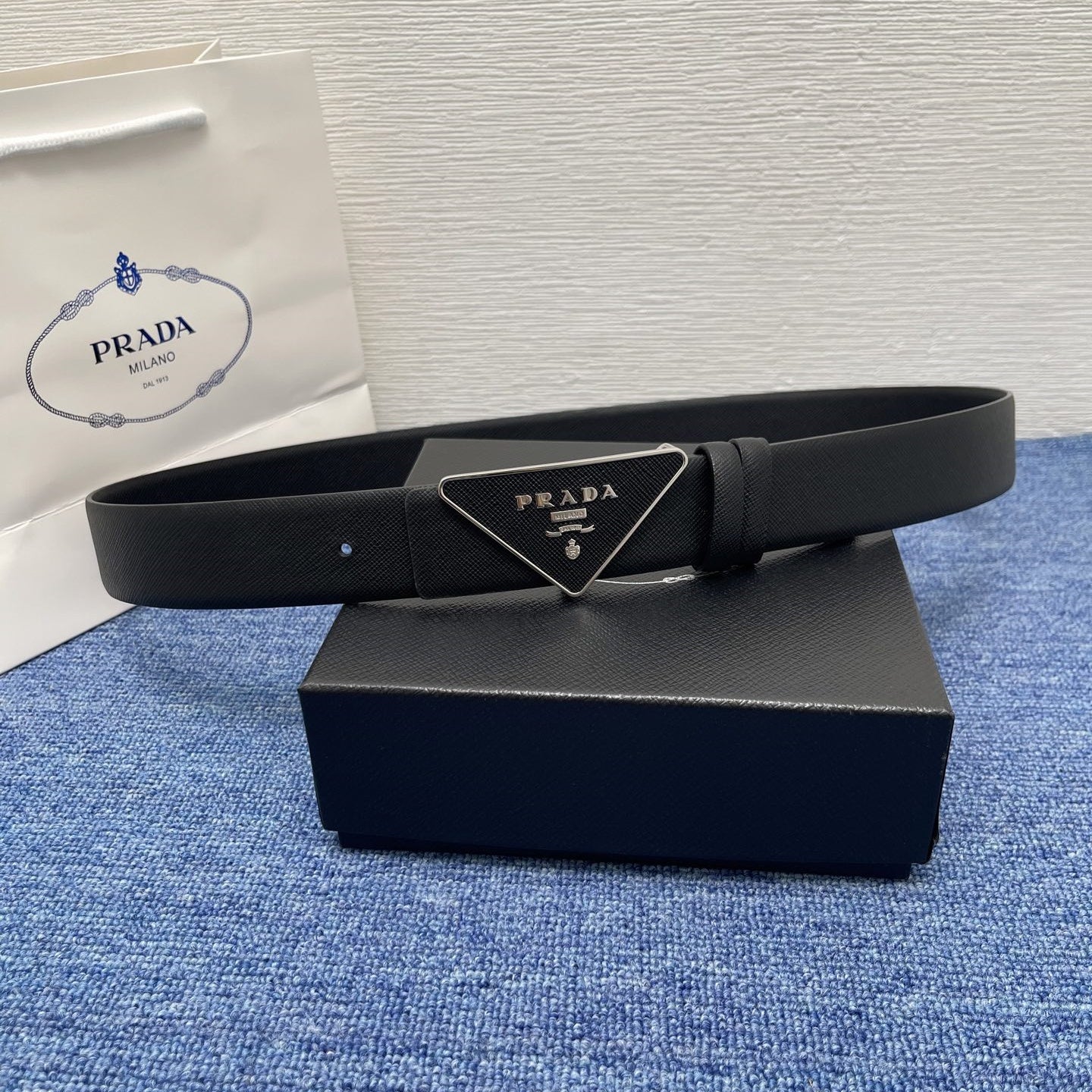 Prada leather belt