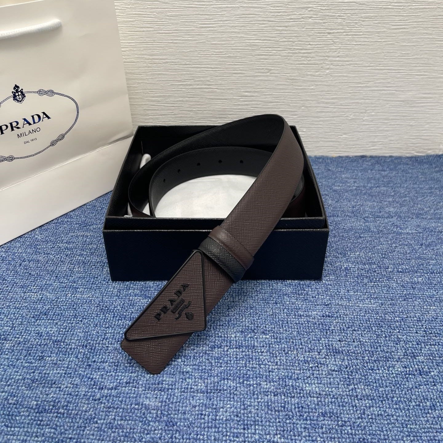 Prada leather belt