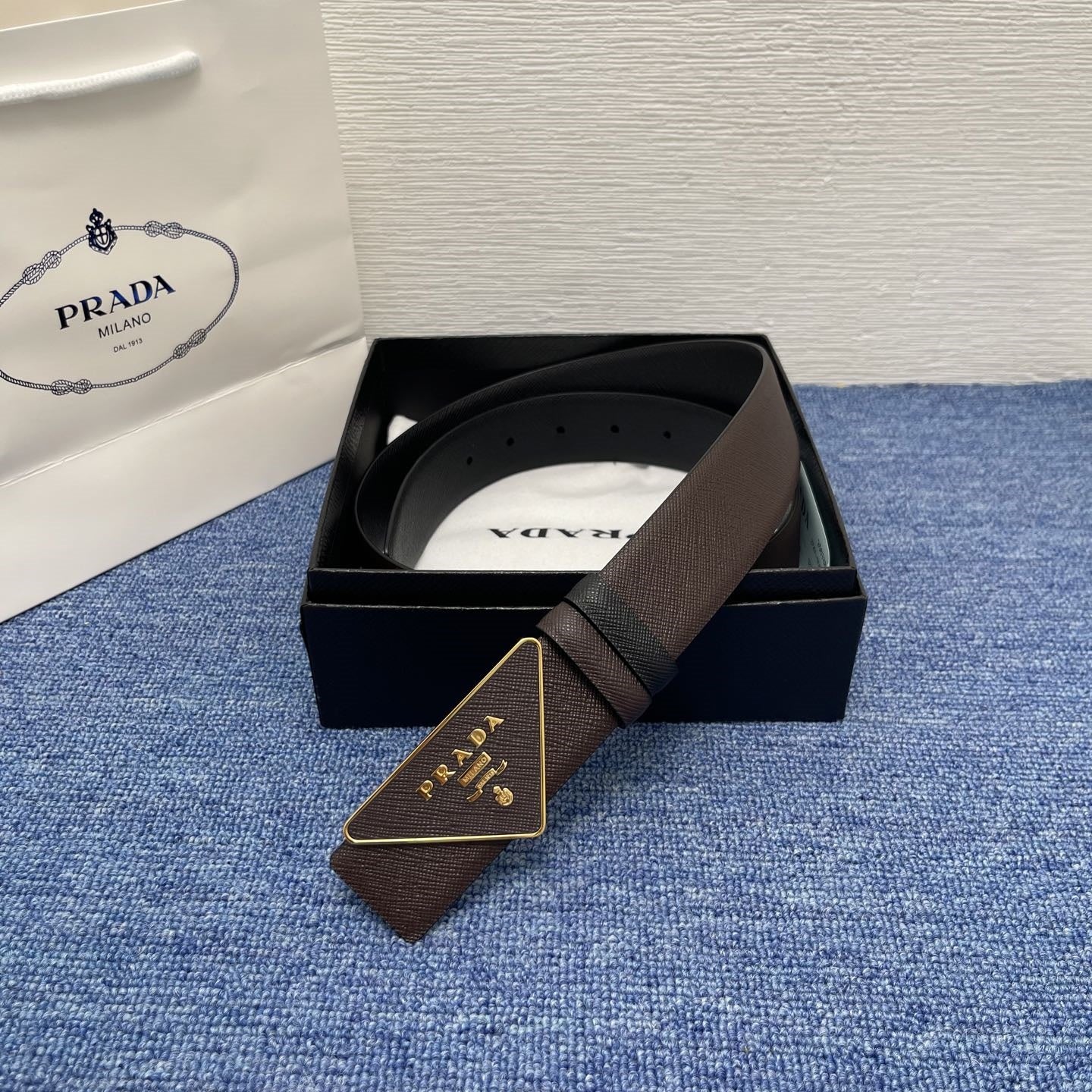 Prada leather belt