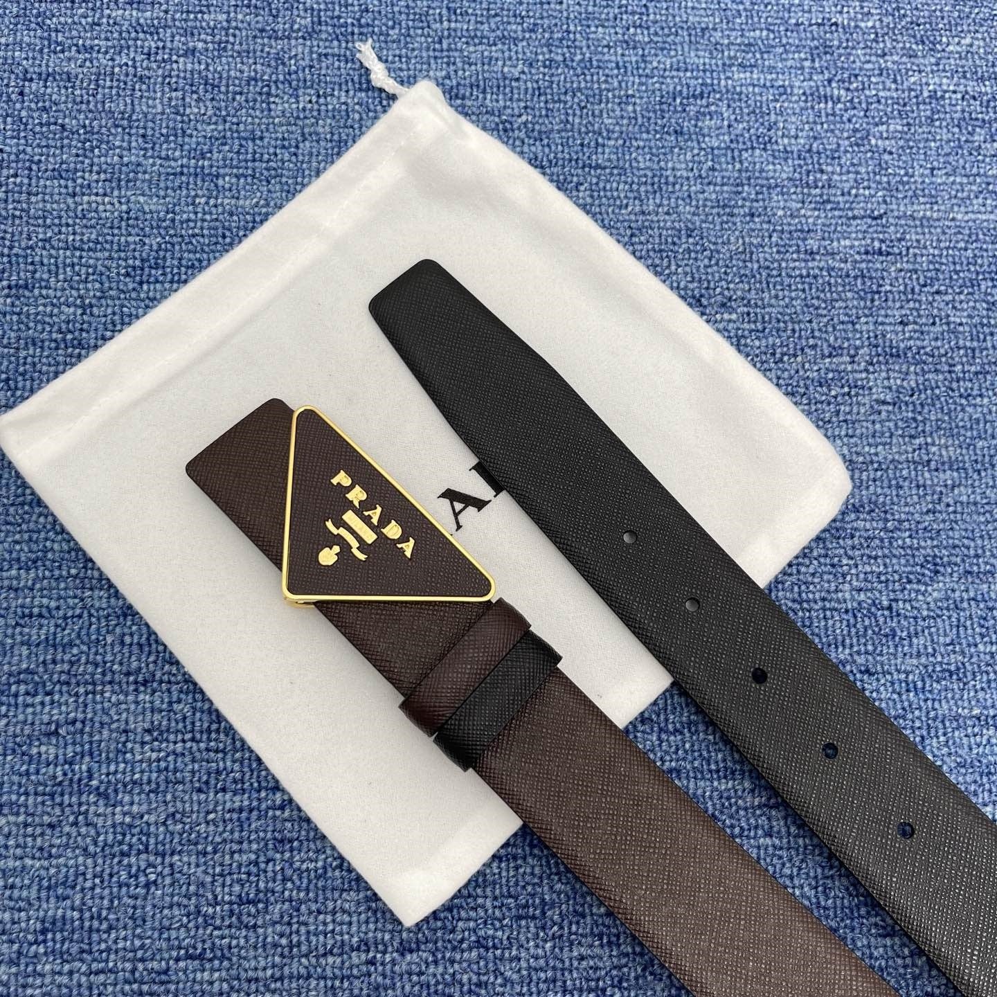 Prada leather belt