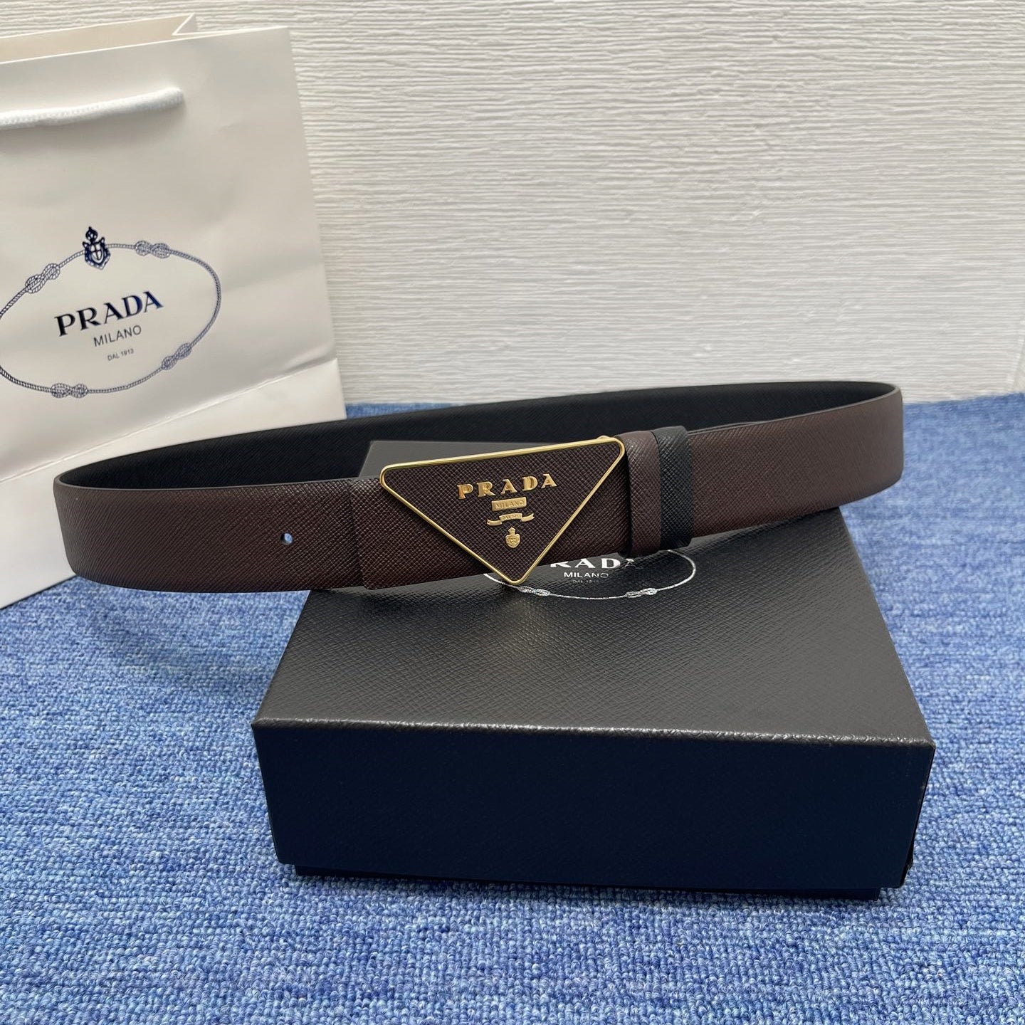 Prada leather belt