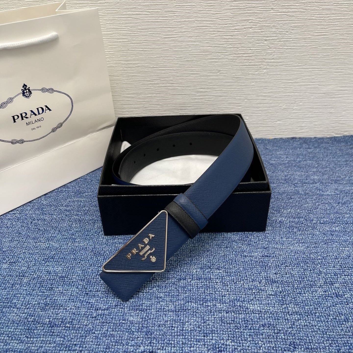 Prada leather belt