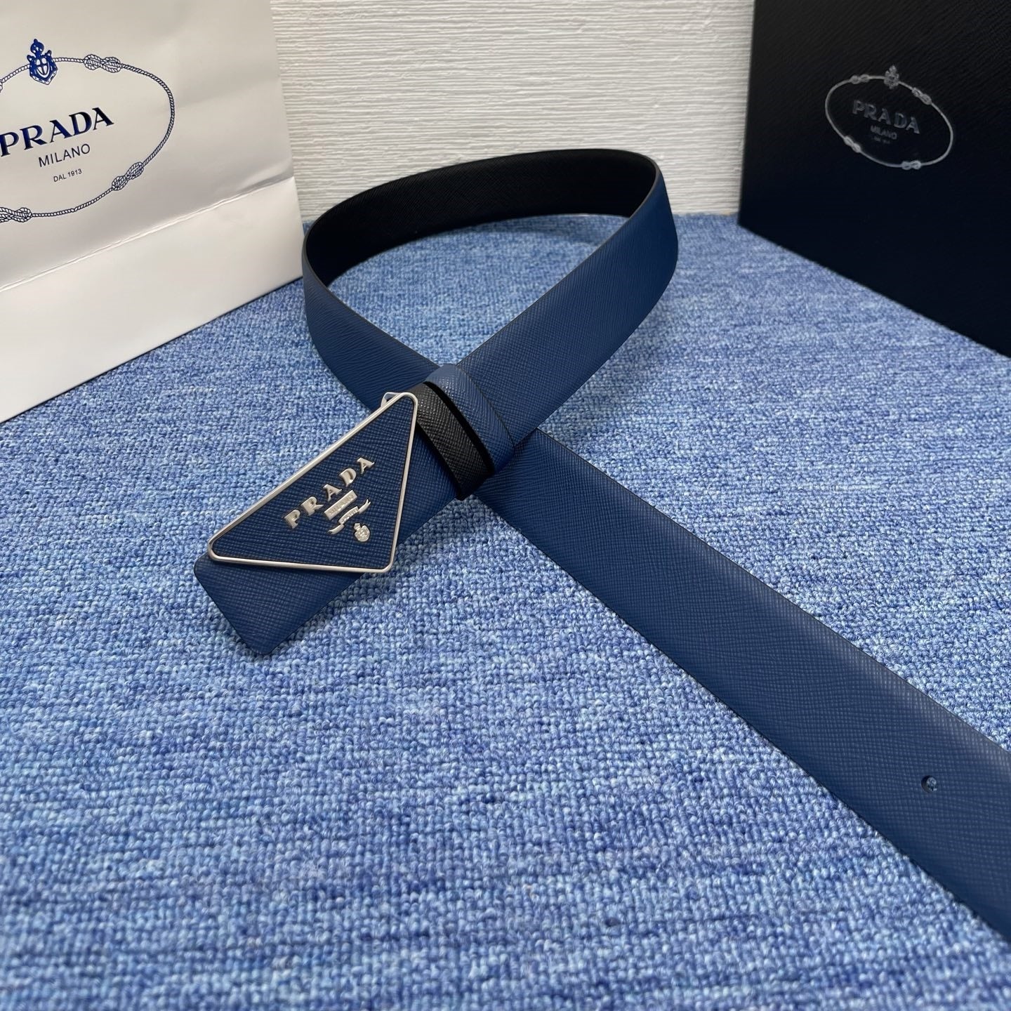 Prada leather belt