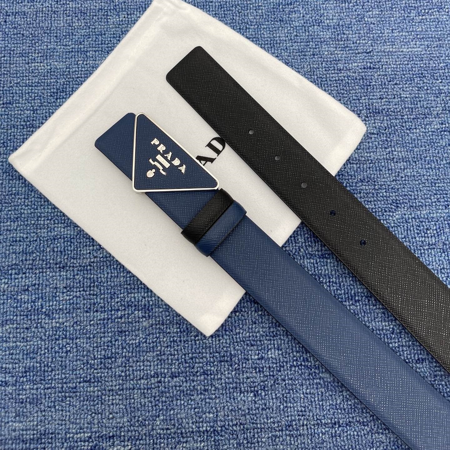 Prada leather belt