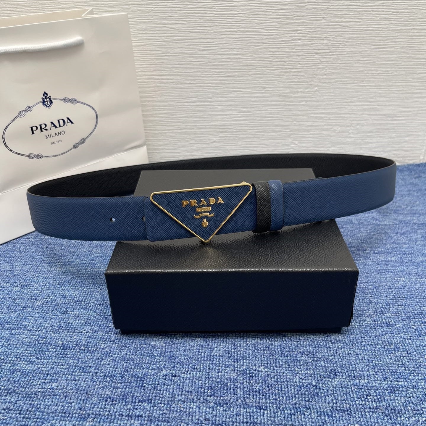 Prada leather belt