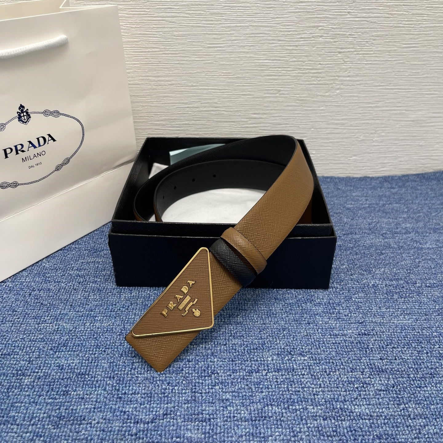 Prada leather belt