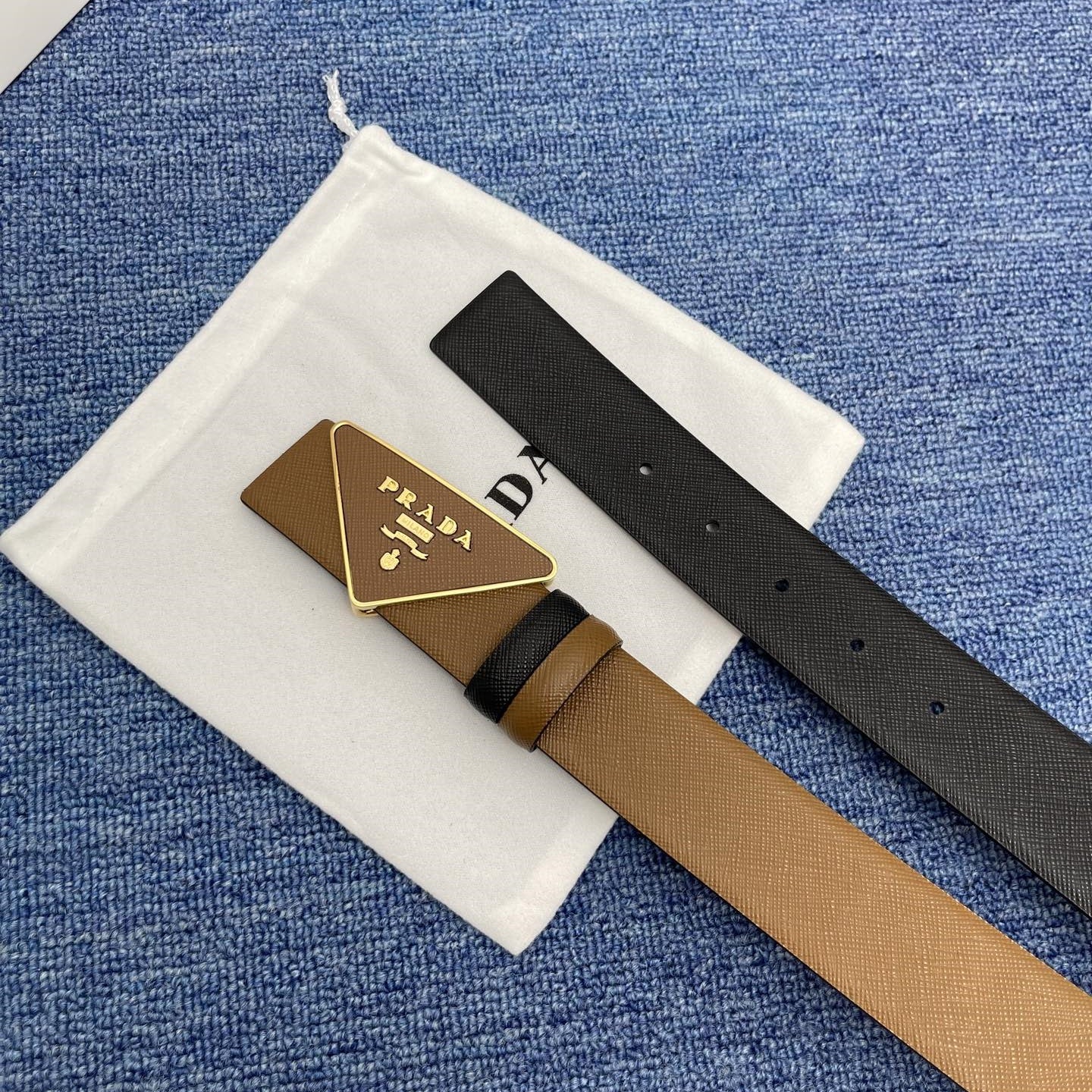 Prada leather belt