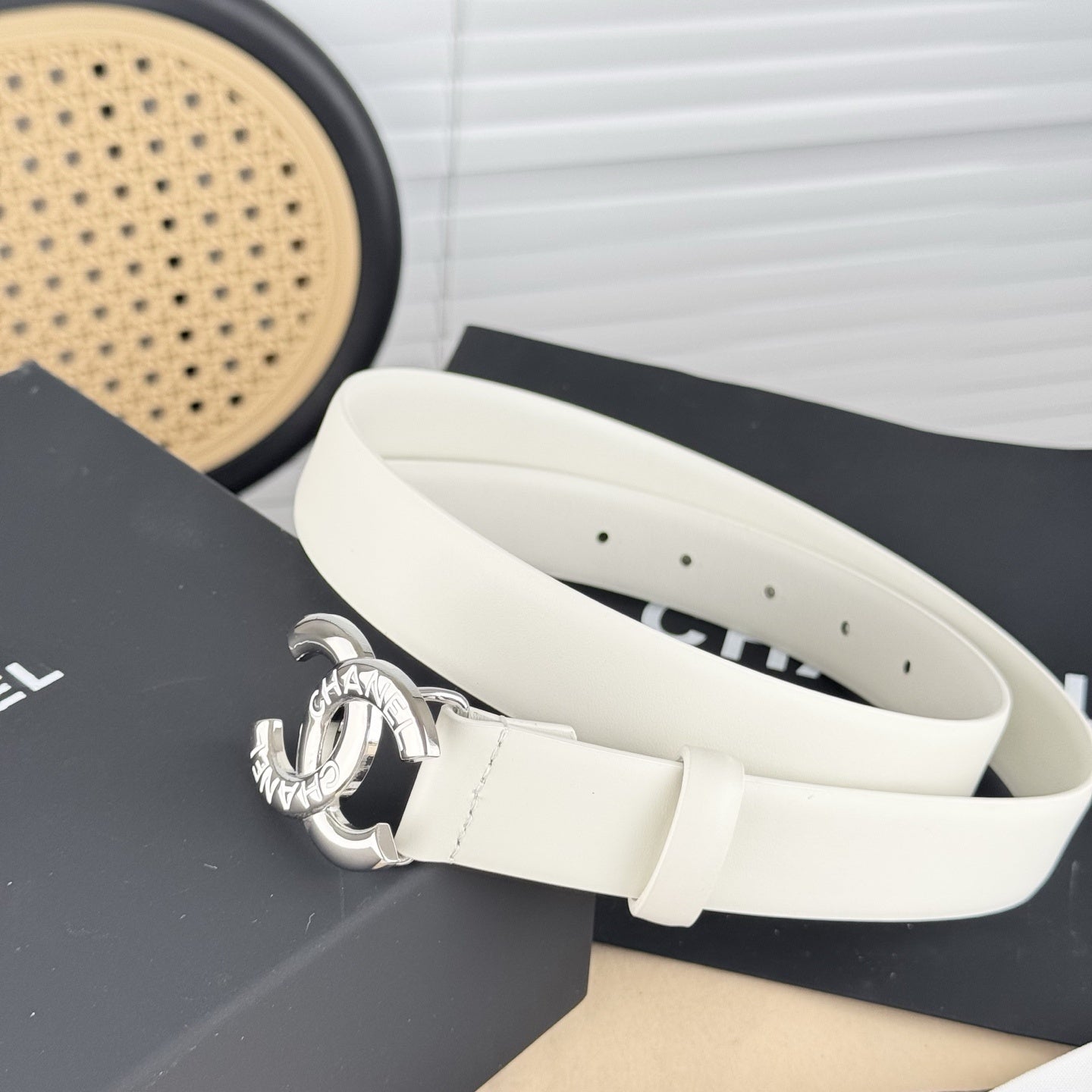 Chanel leather belt