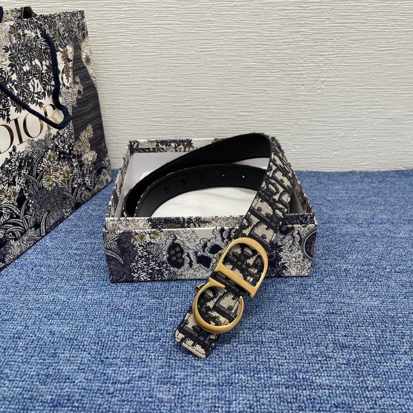 Dior leather belt