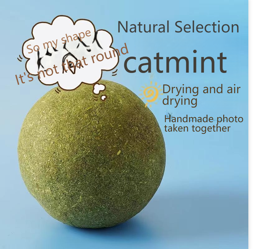 GUAZHOUMU [Pet Equipment] Mint Ball Cat Toy Cat Super Large Self-entertainment Artifact Cat Kitten Cat Toy Stick-Make In China