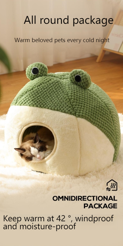 kimpets Cat bed four seasons universal cat and dog bed small dog teddy dog mat cute cat sleeping frog bed-Make In China