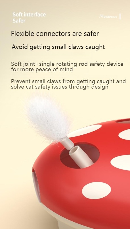 PAKEWAY Mushroom cat toy cat toy kitty toy smart cat cat toy self-entertainment toy-Make In China