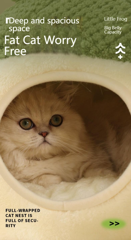 kimpets Cat bed four seasons universal cat and dog bed small dog teddy dog mat cute cat sleeping frog bed-Make In China