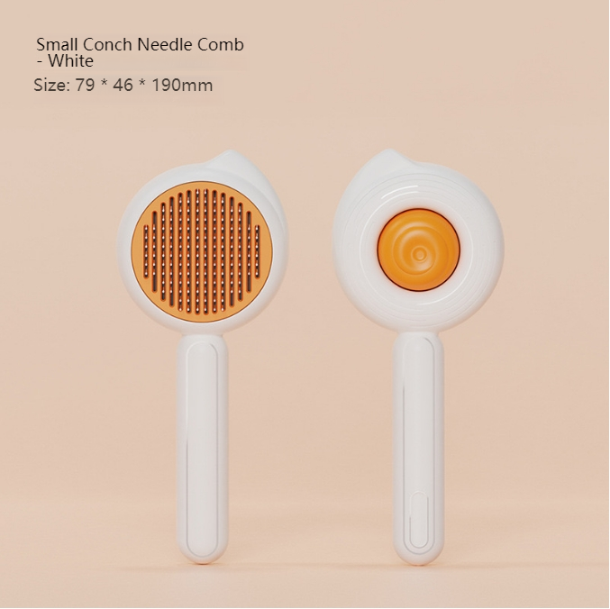 Ai Wo Pet comb conch cat comb cat dog universal needle comb white quality clean flower comb cat biscuit comb-Make In China