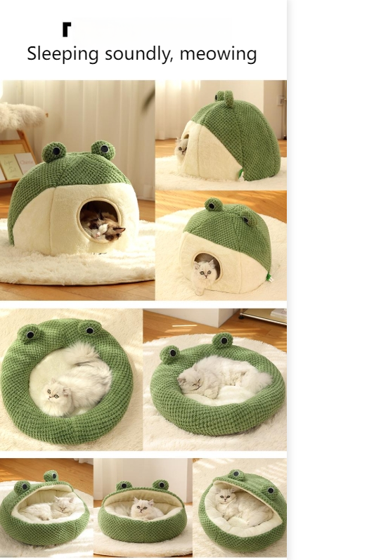 kimpets Cat bed four seasons universal cat and dog bed small dog teddy dog mat cute cat sleeping frog bed-Make In China