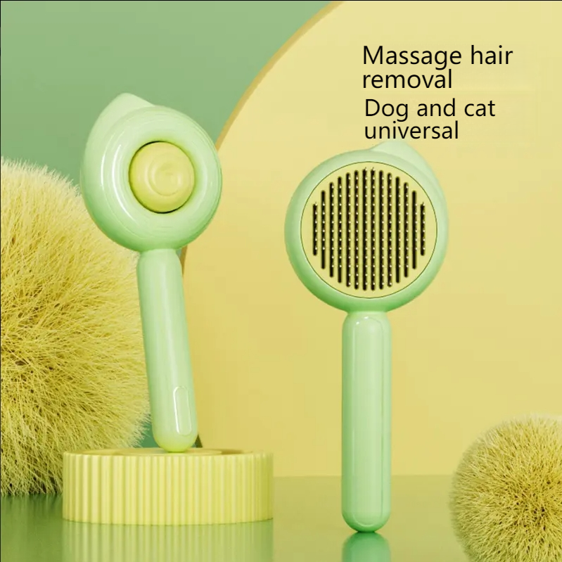Ai Wo Pet comb conch cat comb cat dog universal needle comb white quality clean flower comb cat biscuit comb-Make In China