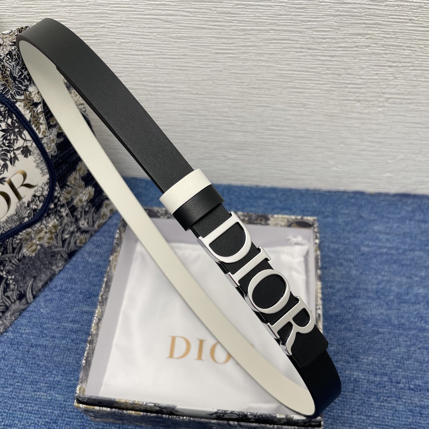 Dior leather belt
