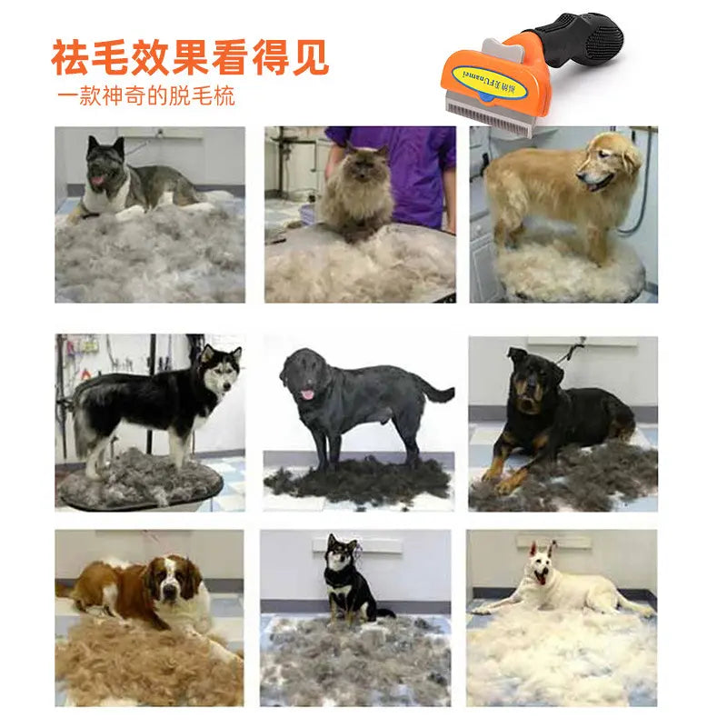 Surepet-Special comb for dog and cat hair removal, remove floating hair artifact, long-haired and short-haired cats and dogs universal hair removal comb-Make In China