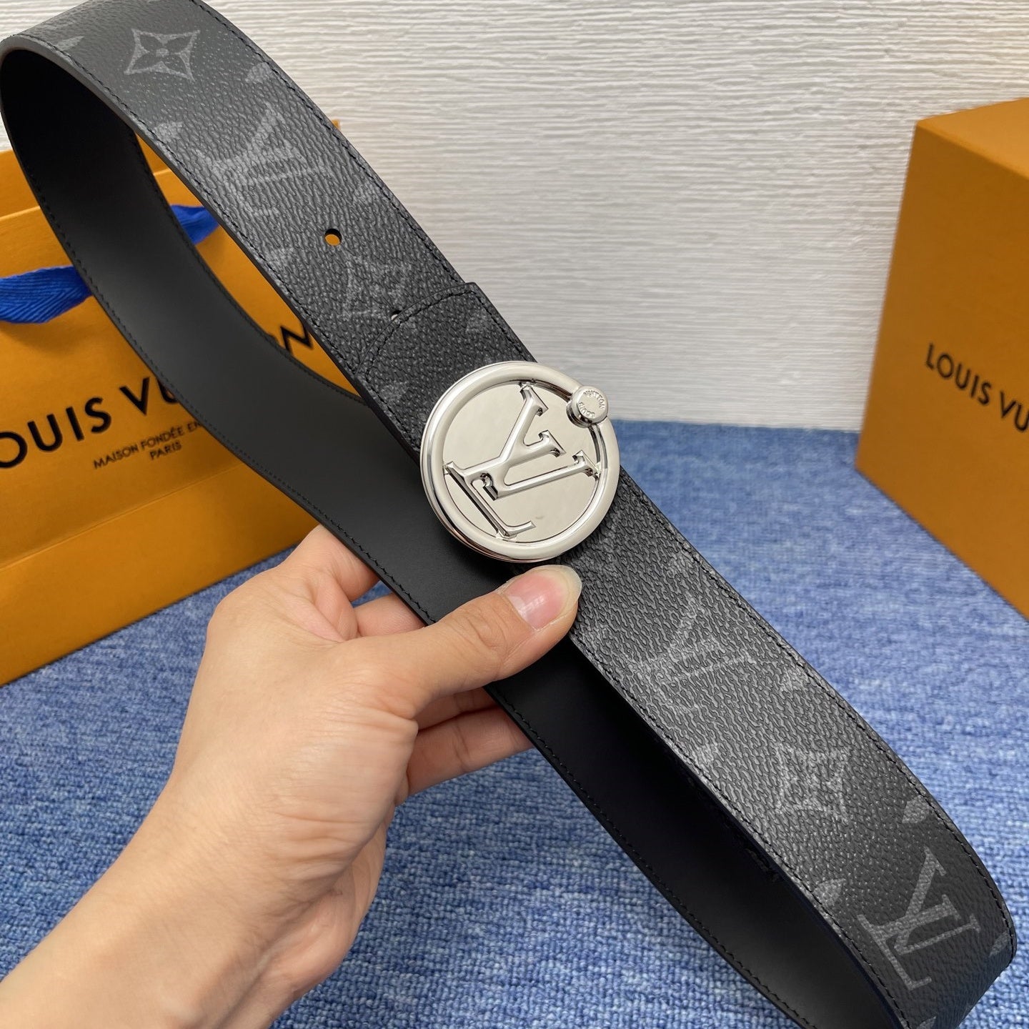 Prada leather belt