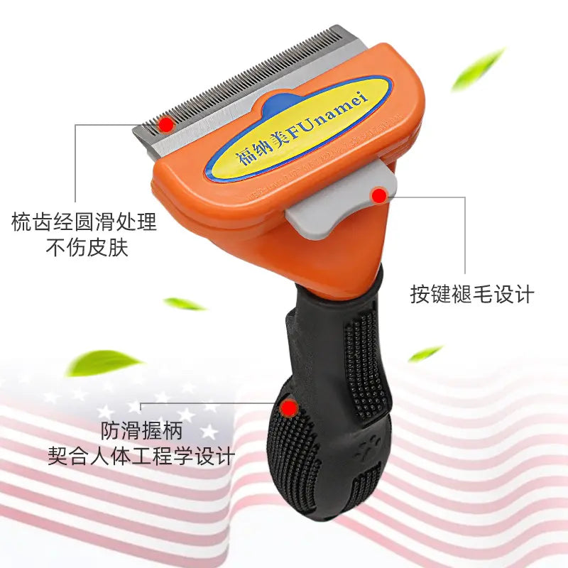 Surepet-Special comb for dog and cat hair removal, remove floating hair artifact, long-haired and short-haired cats and dogs universal hair removal comb-Make In China