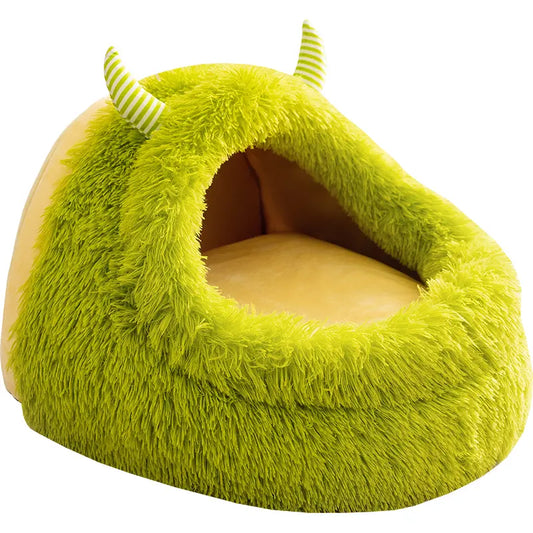 Shenjingmao Cat warm thick autumn and winter Teddy Bichon plush little monster cat bed Bichon Teddy pet bed
