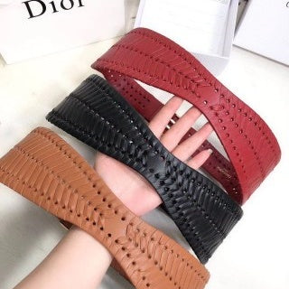 Dior leather belt