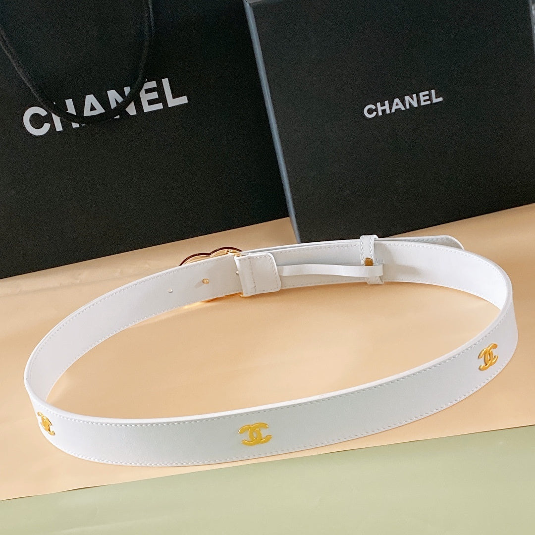 Chanel leather belt