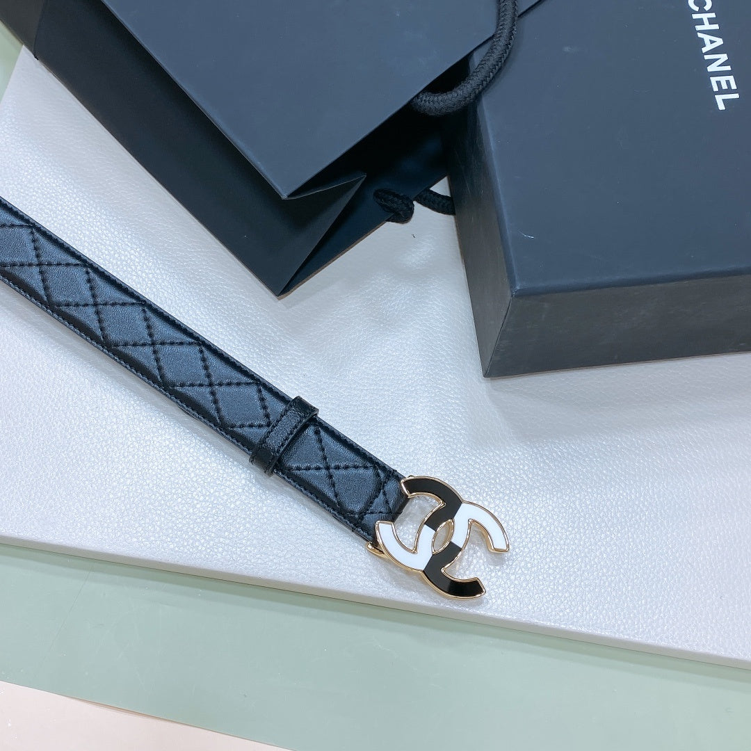 Chanel leather belt
