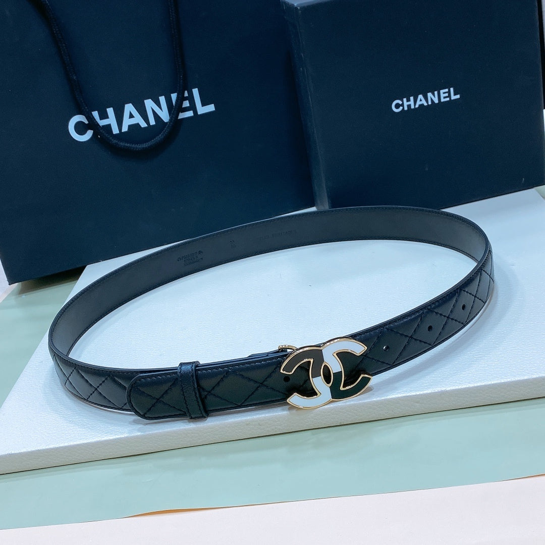 Chanel leather belt