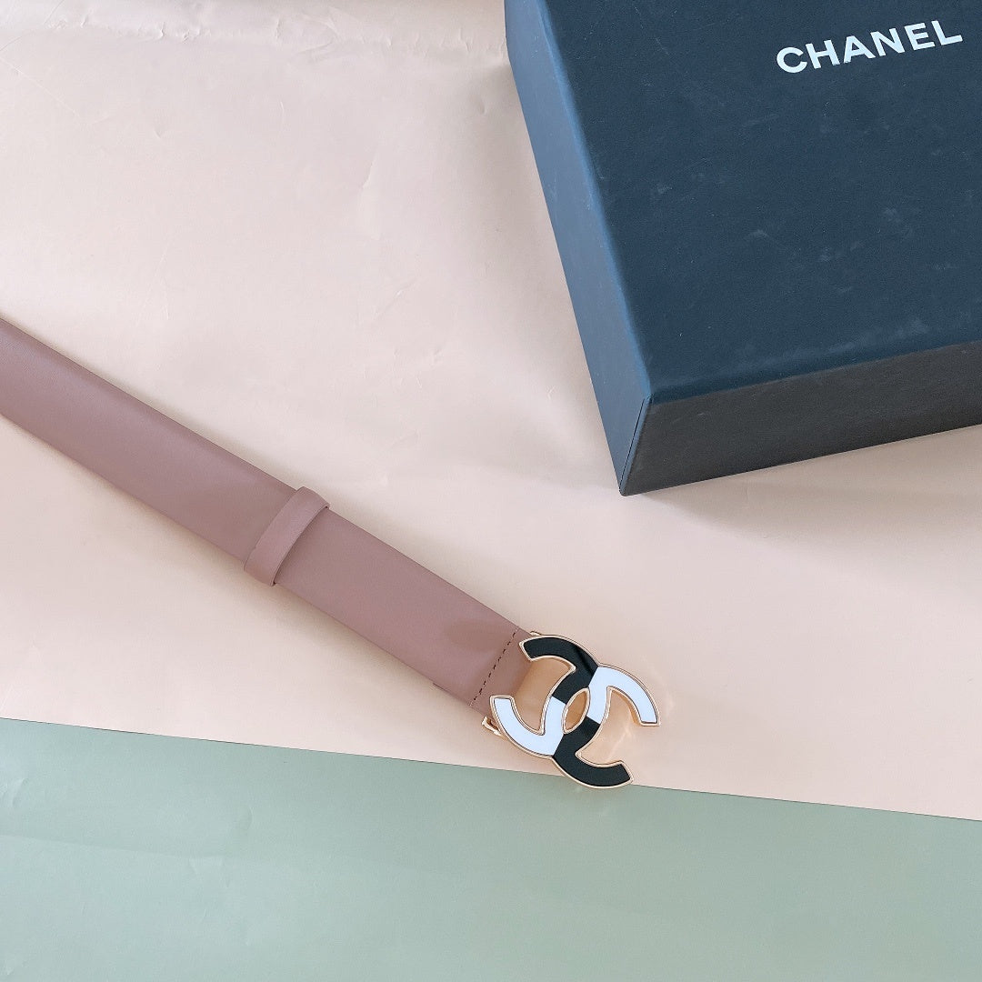Chanel leather belt