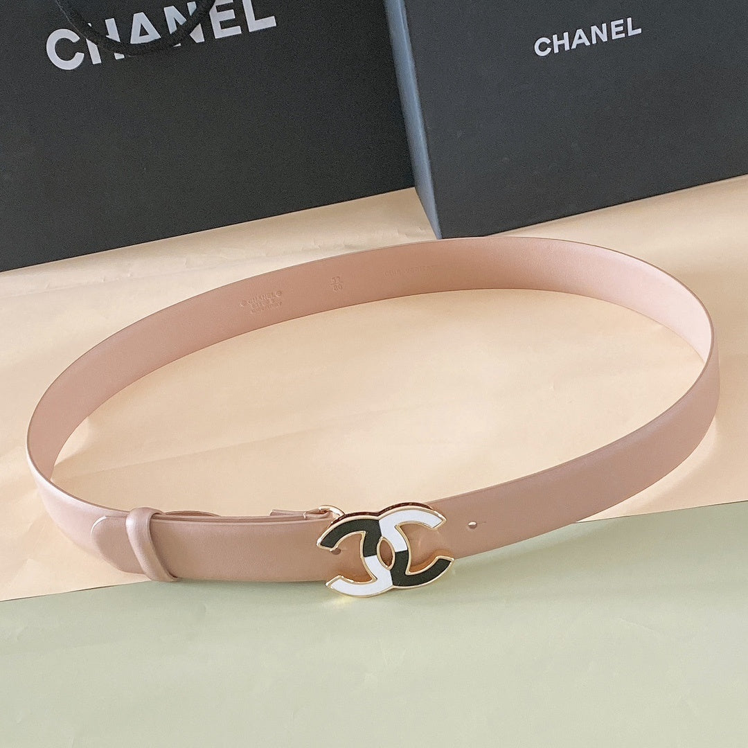 Chanel leather belt
