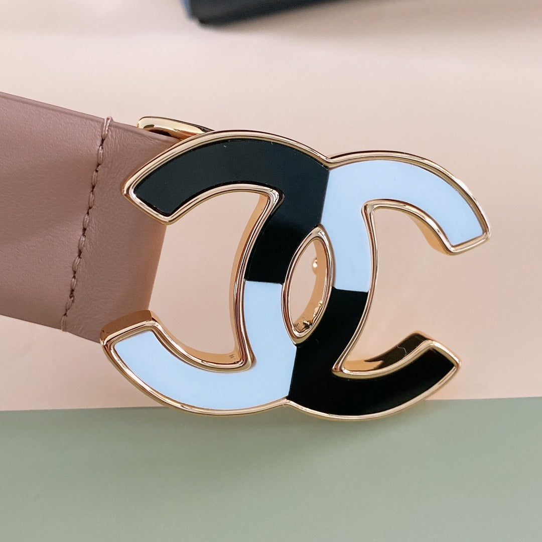 Chanel leather belt