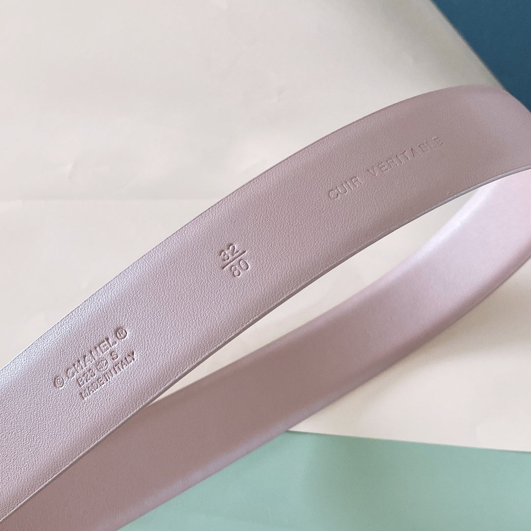 Chanel leather belt
