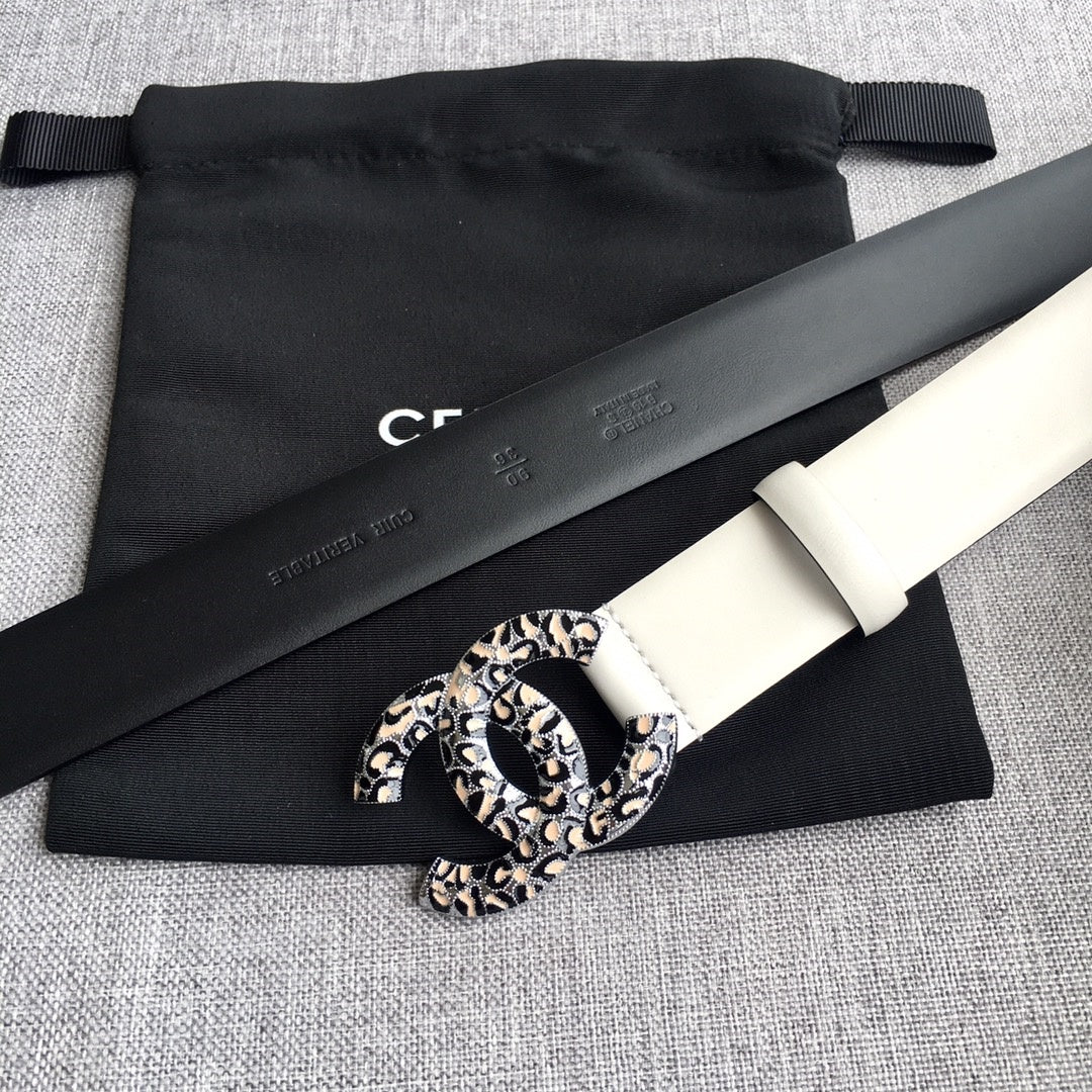 Chanel leather belt
